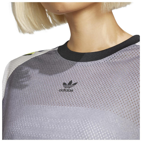 Adidas Γυναικεία μακρυμάνικη μπλούζα Adilenium Season 2 Oversized Graphic Mesh Long Sleeve Tee